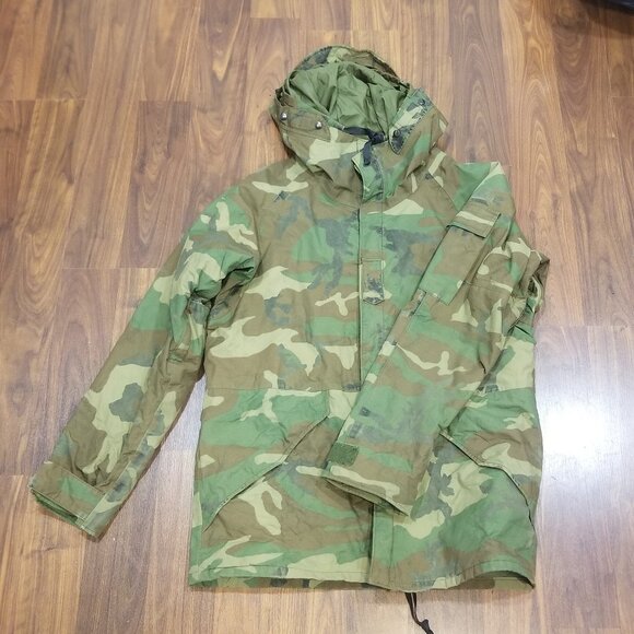 Men's Vintage Military Camo Cold Weather Parka, Size Medium Tall, GUC-VGUC - Picture 3 of 14